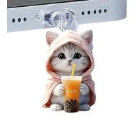 Generisch Protection anti-poussière USB C, port de charge avec pendentifs en forme de chat | Accessoire anti-poussière de type C pour les amoureux des chats Charm