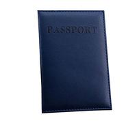 Generisch Protection de passeport avec couverture dédiée pour cartes d'identité, organiseur pratique pour un rangement sûr des documents de voyage, bleu foncé, Taille unique