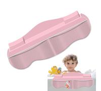 Generisch Protezioni Acqua Vasca Paraspruzzi per Bambini | Portavassoio Giocattoli in Rete | Organizzatore 4 poches Area Ripiano per Giochi da Bagno Doccia Impermeabile Bianco Ordine