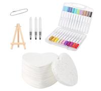 Generisch Puffy Paint - Kit de peinture texturée pour dessin pop-corn - 12 couleurs - Outils de dessin au pinceau à eau pour et adultes - Maison d'anniversaire - Amis et collègues