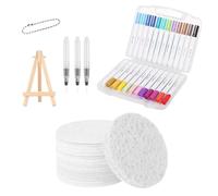 Generisch Puffy Paint - Kit de peinture texturée pour dessin pop-corn - 12 couleurs - Outils de dessin au pinceau à eau pour et adultes - Maison d'anniversaire - Amis et collègues