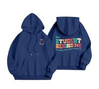 Generisch Pull à capuche pour enseignante pour femme avec inscription humoristique « Lieber Schüler », bleu, XXL