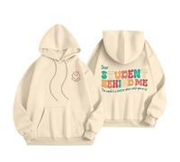 Generisch Pull à capuche pour enseignante pour femme avec inscription humoristique « Lieber Schüler », beige, M