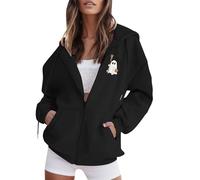 Generisch Pull à capuche pour femme Sweat à capuche Fermeture éclair Veste de survêtement Automne Hiver Manches longues Fitness Veste à capuche Confortable Sweat à capuche Imprimé Laissez Sport