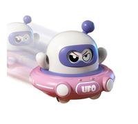 Generisch Pull Back OVNI | Jouet de dessin animé rebondissant, activités de plein air, changement de visage, aire de jeux intérieure pour tout-petits, filles, garçons, anniversaire d'enfant, jardin