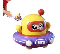 Generisch Pull Back OVNI - Soucoupe de Dessin animé - Jouet inertiel pour - Jeu éducatif pour Changement de Visage - Activité pour Jeunes - Anniversaire d'enfant - Jardin Sol