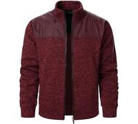 Generisch Pull de Noël Femme Homme Hiver Design Sens : Sweat à Capuche Velours Chaud Manches Longues Pull Veste, Bordeaux, XL
