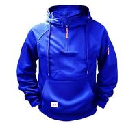 Generisch Pull d'hiver pour homme - Manteau de loisirs - Fitness - Jogging - Couleur assortie - Fermeture éclair - Sport - Haut chaud - Manteau d'hiver pour homme, bleu, 3XL