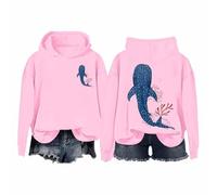 Generisch Pull en forme de boîte pour femme avec motif Verset Isaiah Sweat à capuche Poche ventrale Enfant, Rose, M