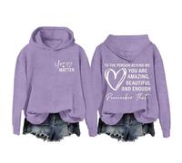 Generisch Pull en laine pour femme Me Dear Person Behind Me You Are Amazing Enough Unisexe Veste polaire moelleuse, lilas, 3XL