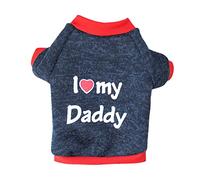 Generisch Pull en polaire pour chien avec design d'amour parental pour des moments de détente par temps froid (B, L)