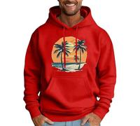 Generisch Pull Homme Épais Noir Hommes Sweats à Capuche Élégant Confortable de Haute Qualité pour la vie quotidienne, Sports Activités de Plein Air Chambre Gadgets Garçons, rouge, XL