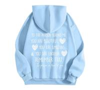 Generisch Pull norvégien pour enfant Enough de Dear Person Behind Me Remember That Mental Health Man, bleu clair, XXL