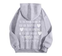 Generisch Pull norvégien pour enfant Enough de Dear Person Behind Me Remember That Mental Health Man, Gris clair., S