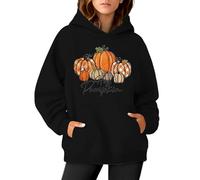Generisch Pull pour femme avec imprimé - Manches longues - Pull de poche décontracté - Luge pour femme, Noir , XXL