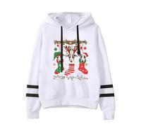Generisch Pull pour femme super mignon de Noël en corne de cerf pour chien tempérament ample à manches longues pour femme Sweat à capuche confortable chaud élégant festif