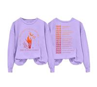 Generisch Pull sans design pour femme pour une saison d'hiver confortable comme look de loisirs tendance, lilas, L