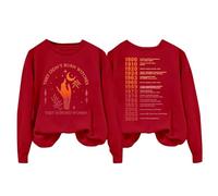 Generisch Pull sans design pour femme pour une saison d'hiver confortable comme look de loisirs tendance, rouge, XXL