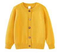 Generisch Pullover en maille pour garçons, veste en tricot à manches longues, col rond, confortable, décontracté, vêtements d'extérieur pour enfants, mélange de tissus, uni, saison d'automne pour
