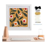 Generisch Punch Needle Set d'outils de bricolage pour aiguille à punch - Kit de démarrage pour aiguilles de punch - Pour projets de Noël, bricolage, loisirs créatifs, décoration de la maison