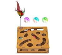 Generisch Puzzle à griffer pour chat - Lime à griffes et clipper - Kit de soin de l'ennui pour chat - Pour l'intérieur et l'extérieur, l'entraînement, l'exercice à la maison - Pour lutter contre