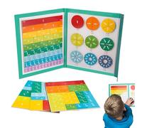 Generisch Puzzle magnétique à fraction, cercles de fraction, puzzle pédagogique - Accessoire d'apprentissage des mathématiques pour l'enseignement à domicile - Ressources complètes pour apprendre les