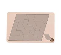 Generisch Puzzle triangulaire : résoudre le puzzle en bois - Carré irrégulier avec triangle disparu - Triangulateur - Jeu de réflexion (D, taille unique)