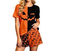 Generisch Pyjama à manches courtes pour Halloween 2026 - Confortable et confortable pour des nuits de rêve