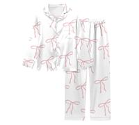 Generisch Pyjama long imprimé pour femme pour la Saint-Valentin, Blanc., L