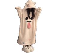 Generisch Pyjama long pour femme - Chaud - Hiver - Pyjama une pièce - Combinaison longue élégante - Manches longues - Motif de dessin animé mignon - Décontracté et douillet - Pyjama une pièce