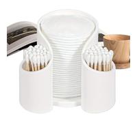 Generisch Qtips Support de bureau - 11 cm - Distributeur de polyvalent pour cotons-tiges, fil dentaire, tampons de coton et petites tasses pour la maison, le bureau ou les voyages