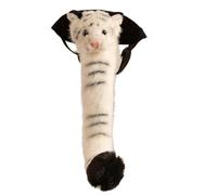 Generisch Queue d'animal de 45 cm en peluche avec tête de tigre | Queue de costume de cosplay pour carnaval, performance sur scène, fête de te à thème