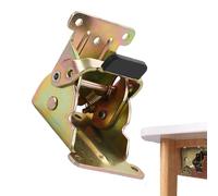 Generisch Rallonges de pieds de table, charnière de table pliante, entretoise pliable à angle droit avec vis, pieds robustes d'établi, support de support pour la maison, le studio