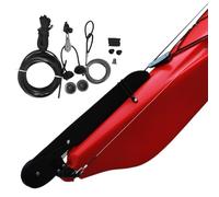 Generisch Ramie de commande pour kayak - Pièces de rechange en nylon résistant - Kit de rames pour bateaux de pêche et bateaux - Pour extérieur, mer, traîne, exploration, bateau, canoë et bateau