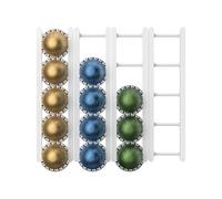 Generisch Rangement mural pour capsules de café, 20 compartiments, étagère de cuisine, sans perçage, pour plan de travail, dessous d'armoire, montage intérieur de porte, salon