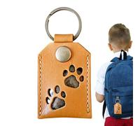 Generisch Rangez vos clés pour animaux de compagnie | Porte-clés carré pour poils d'animaux de compagnie | Sac à dos en cuir synthétique pour les voyages, les trajets