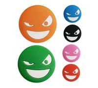 Generisch Raquette de tennis vapeur - Pack de 6 visages doux - Accessoires de suppresseur de vibrations en corde mignonne - Addons de contrôle de la grève élastiques - Amélioration des performances de