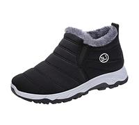 Generisch Raquettes de neige pour homme - Doublées - Chaussures de randonnée pour homme - Antidérapantes - Chaussures basses chaudes - Couleur unie - Chaussures de marche confortables - Chaussures