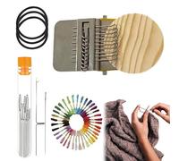 Generisch Ravdorage Kit de bricolage - Réparations invisibles et solides | Crochet à léger pour jeans | Métier à pour réparations, débutants, tailleurs, hommes, mère, grand-mère