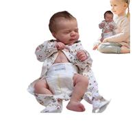 Generisch Real Life réaliste pour Enfant - Bébé endormi - Jouet en Vinyle pour Nouveau-né - Jolie réaliste pour Les - Jeux et collectionneurs - Doux - 48 cm