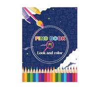 Generisch Rechercher Et Trouver Livre De Coloriage | Livre De Coloriage Avec Personnages De Dessin Animé Et Activités Créatives | Jouet De Couleur Compact Pour Les Filles À La Maison En Vacances