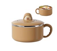 Generisch Récipient à salade et à déjeuner, vaisselle instantanée de 1,2 l, bol en acier inoxydable grand volume avec couvercle, pour riz, soupe, sandwichs, maison, cuisine, voyage