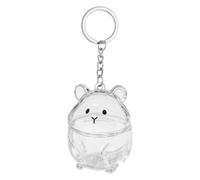 Generisch Récipient transparent en forme de hamster pour poils d'animaux de compagnie, bouteille de collection pour sac à main, portefeuille, sac à dos, , voiture, maison, vacances, anniversaire