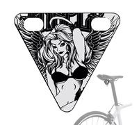Generisch Réflecteurs de vélo pour conduite de nuit - Panneau d'avertissement pour cyclistes - Plaque triangulaire décorative comme amélioration de la visibilité pour les randonnées, les courses en