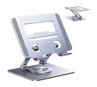Generisch Réglable en hauteur pour ordinateur portable - Support de refroidissement pliable rotatif à 360° - Support pour ordinateur portable - Pour la maison, le bureau, le dortoir, l'appartement