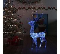 Generisch Reindeer Kit de décoration de Noël - Acrylique bleu - Moderne - Étanche - Pour l'intérieur et l'extérieur - Décoration festive (bleu, 70 x 41 x 120 cm, 1)