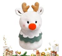 Generisch Renne de Noël - 10 x 6 x 1 7 cm - Poupée en tissu doux 3D - Peluche de renne en peluche - Pour la maison, la chambre à coucher, le salon, le canapé, le sol, les enfants, les amis et