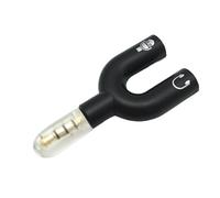 Generisch Répartiteur de casque, adaptateur avec prise jack 3 5 mm, double connecteur de type U pour hommes et femmes, ordinateur portable, tablette, pour partager l'audio