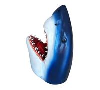 Generisch Requin de jardin - Sculptures et statues de tête de | Sculpture de jardin avec requin, ornements de pelouse pour l'intérieur et l'extérieur