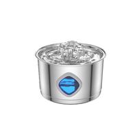 Generisch Réservoir d'eau avec système de filtre quadruple - Super silencieux - Circulation d'eau intelligente et continue - En acier inoxydable - Écran d'eau purifiante (distributeur d'eau moulé + 2
